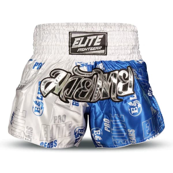 Muay Thai Short Blue/White